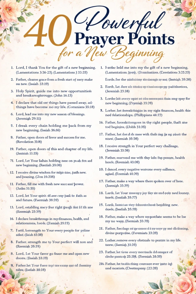 40 Powerful prayer points pdf